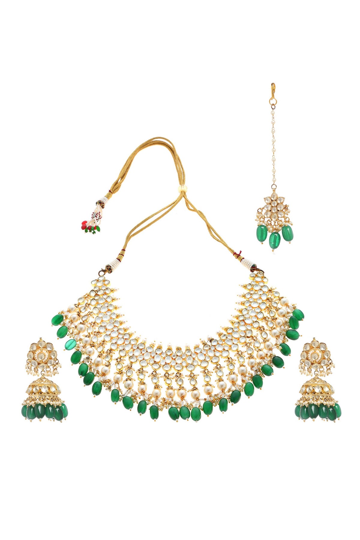 Kundan Pearl Necklace Set 