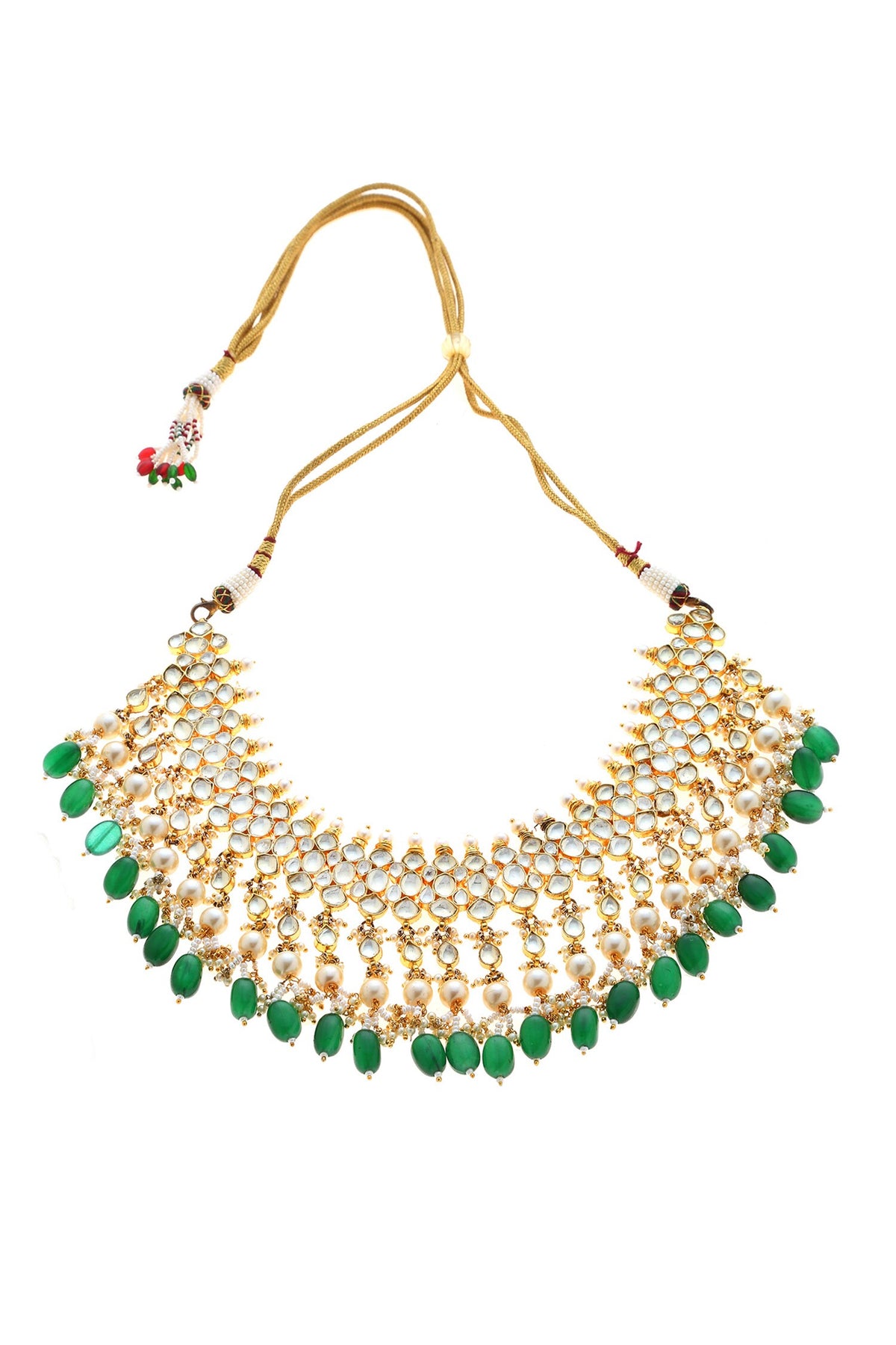 Kundan Pearl Necklace Set 