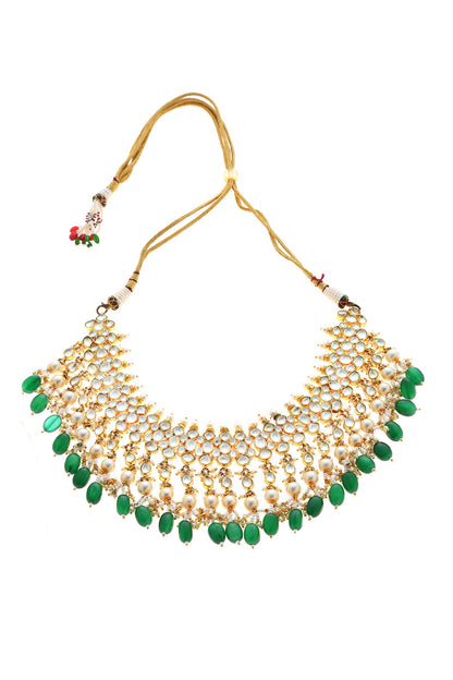 Kundan Pearl Necklace Set 