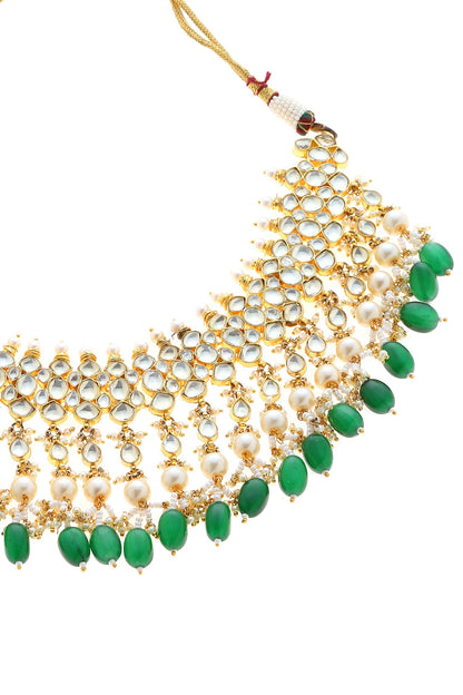 Kundan Pearl Necklace Set 