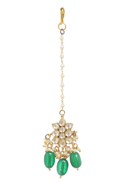 Kundan Pearl Necklace Set 