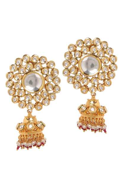 Kundan Pearl Embellished Jewellery Set 