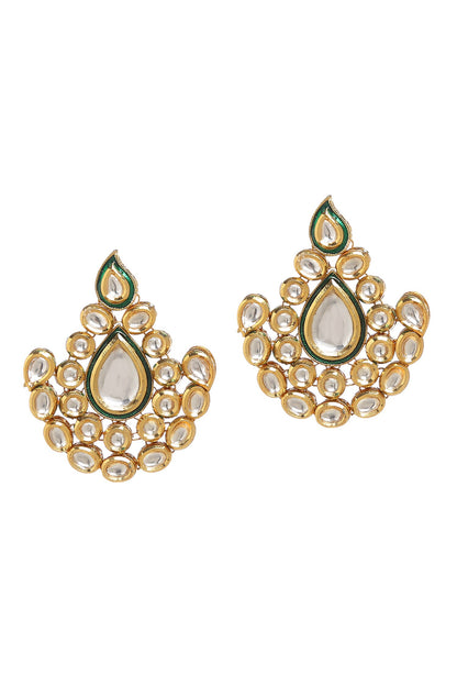 Kundan Geometric Necklace Set 