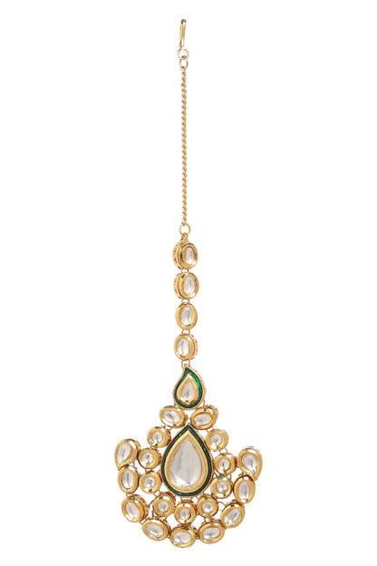 Kundan Geometric Necklace Set 
