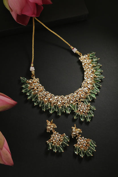 Kundan Polki Necklace Set 