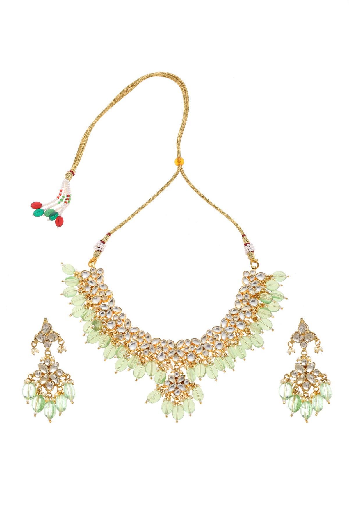 Kundan Polki Necklace Set 