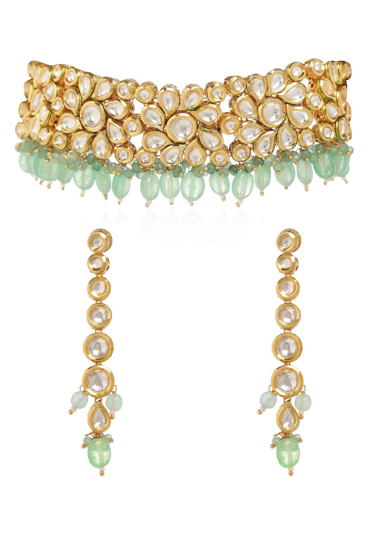 Kundan Bead Embellished Choker Set 