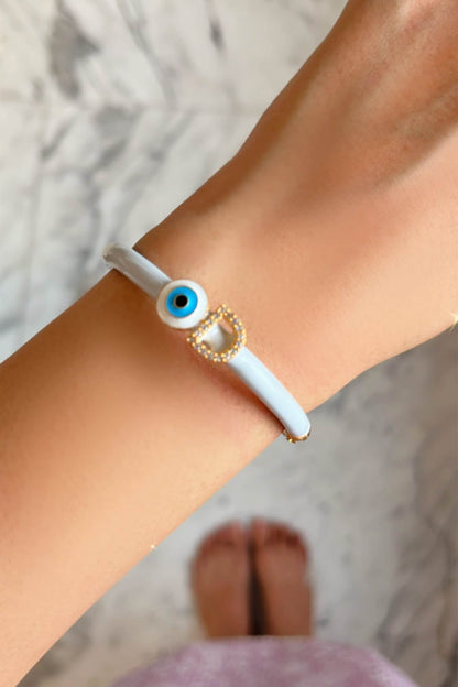 Personalized Evil Eye Bracelet 