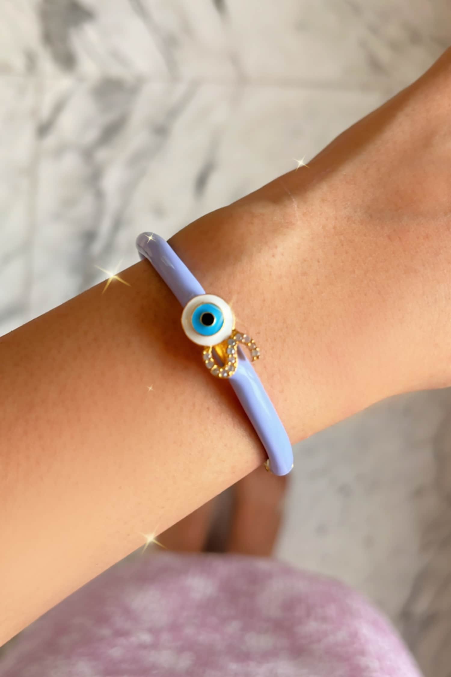 Evil Eye Stone Embellished Bracelet 
