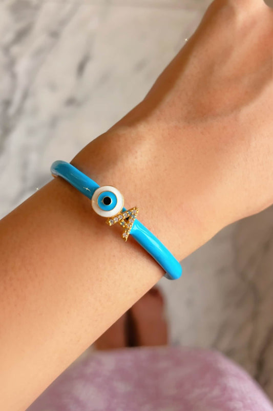 Sky Evil Eye Stone Embellished Bracelet 
