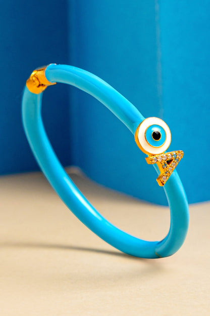 Sky Evil Eye Stone Embellished Bracelet 