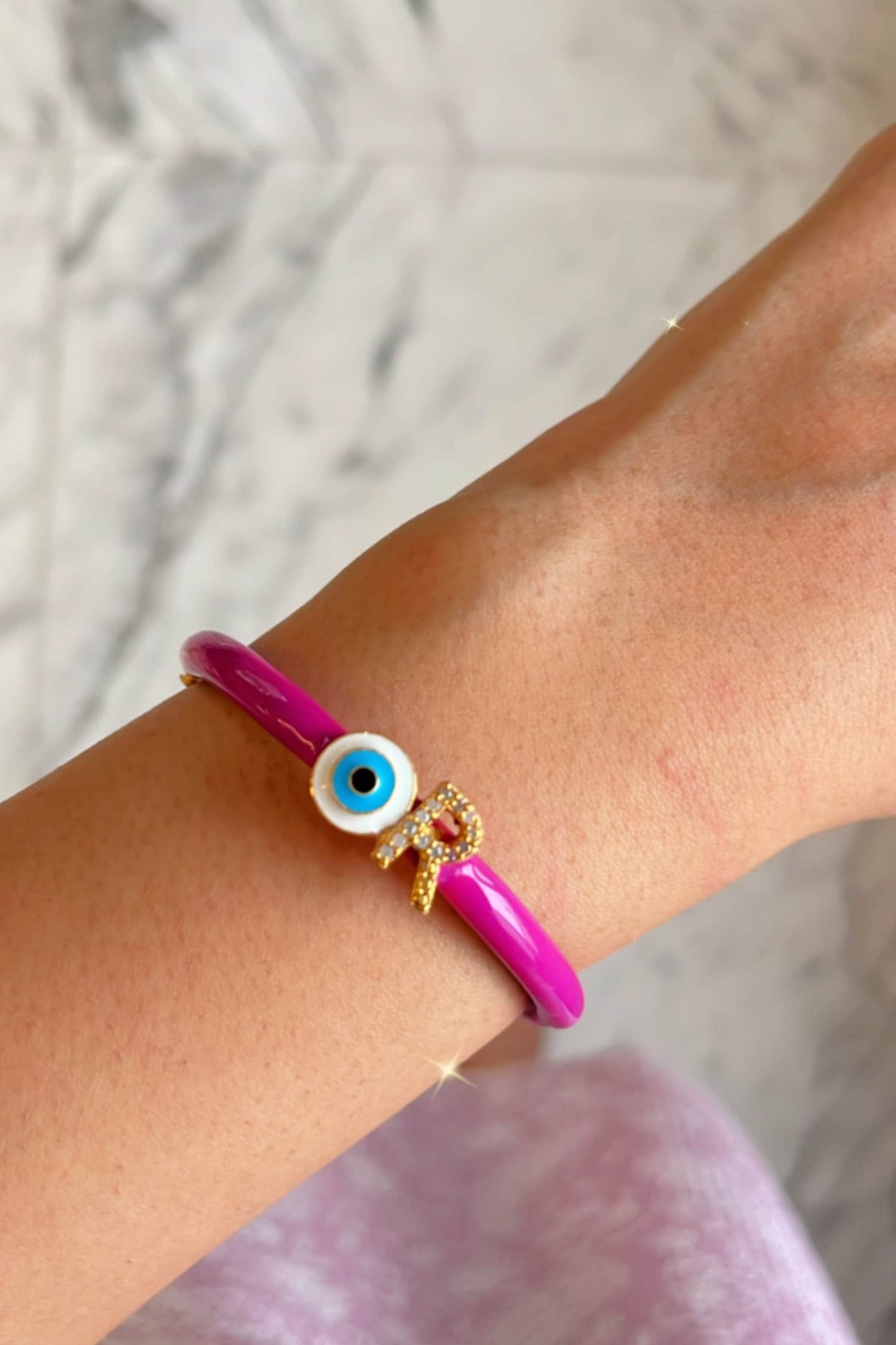 Evil Eye Pink Bracelet 