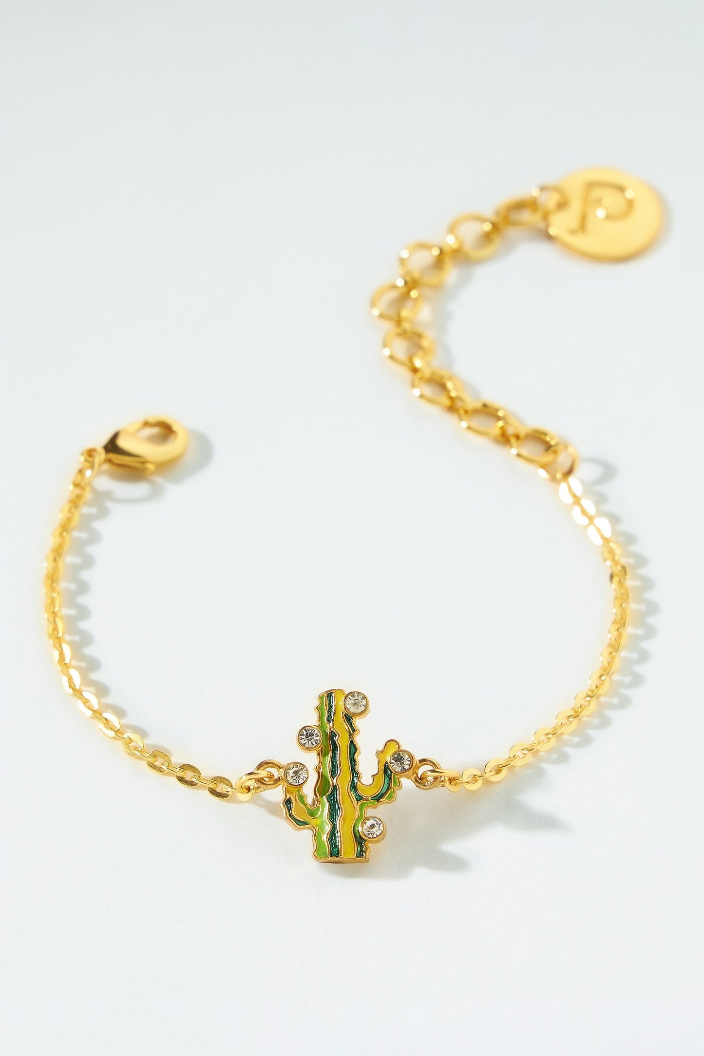 Gold Toned Desert Flora Bracelet 