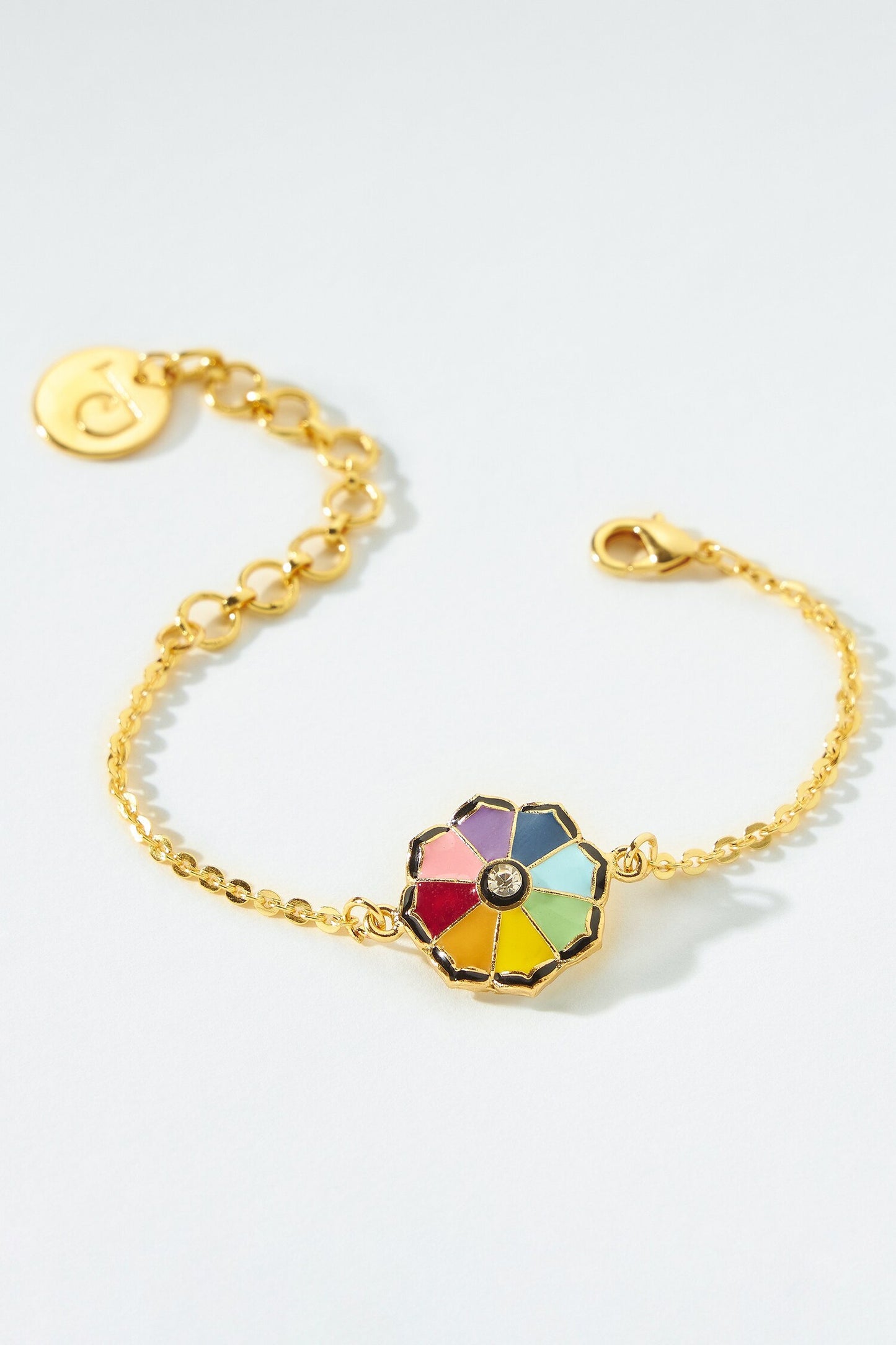 Multi Color Fleur Charm Handmade Bracelet 