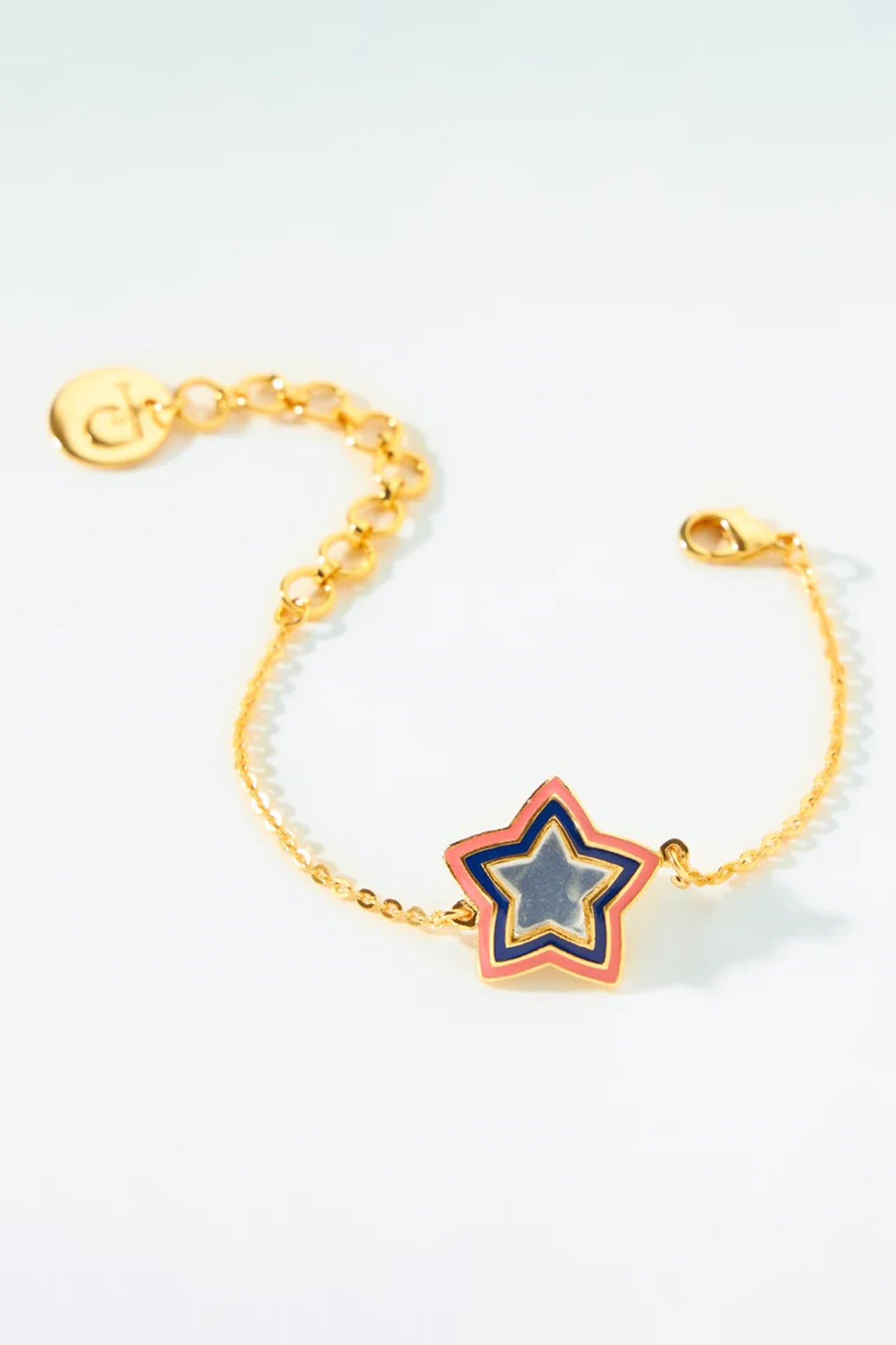 Gold Toned Acuben Star Bracelet 