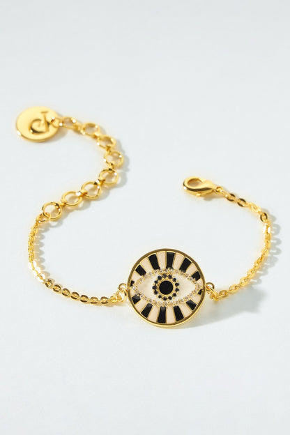Gold Stone Embellished Bracelet 
