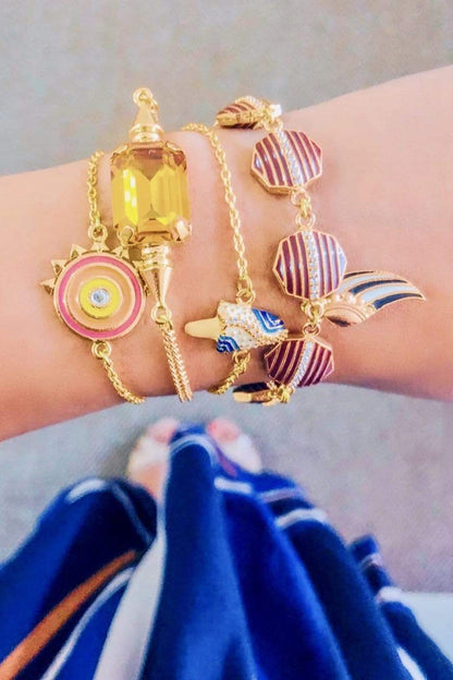 Multi Color Soleil Charm Bracelet 