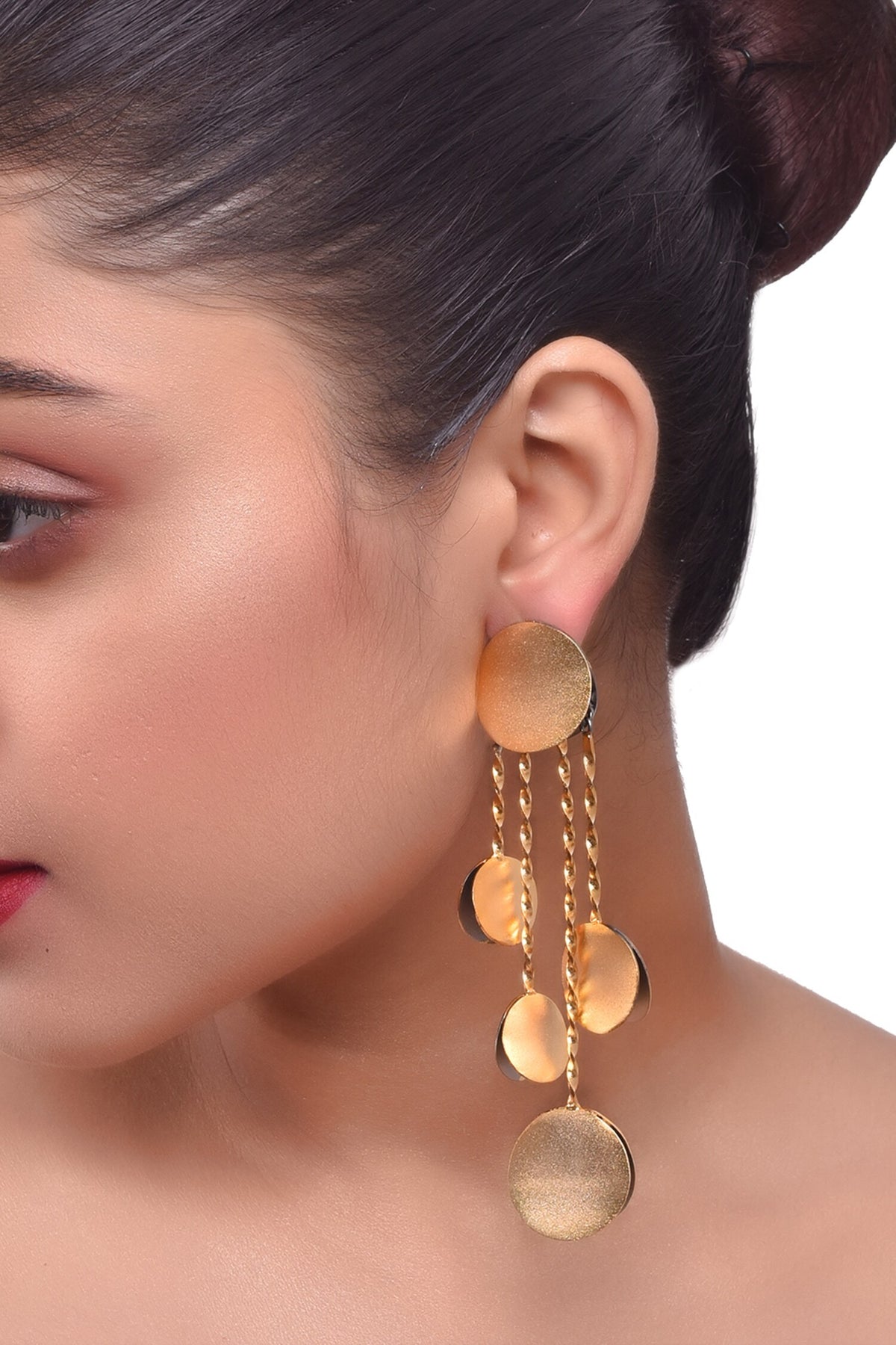 Geometric Long Dangler Earrings 