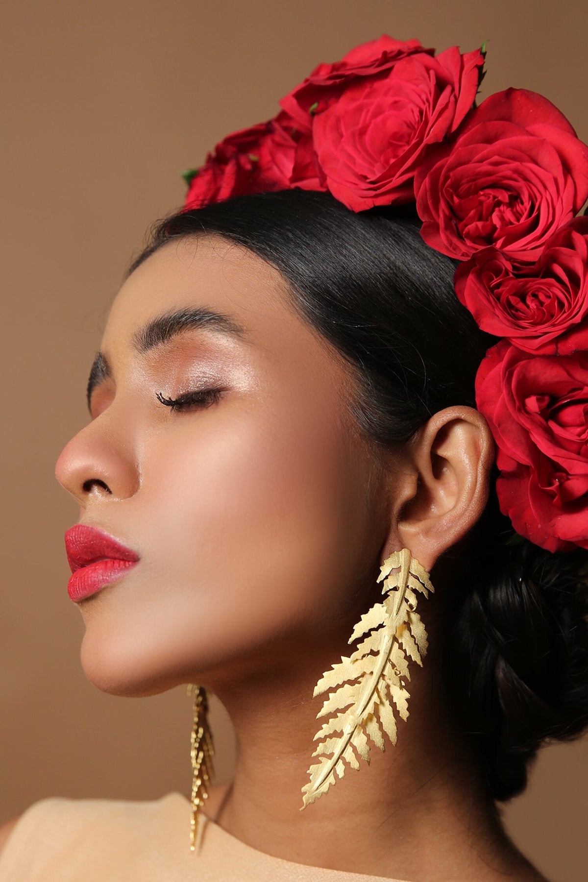 Leaf Pattern Earrings 