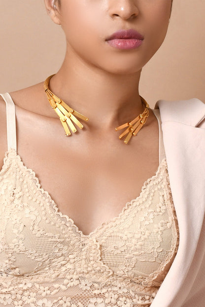 Geometric Pattern Choker 