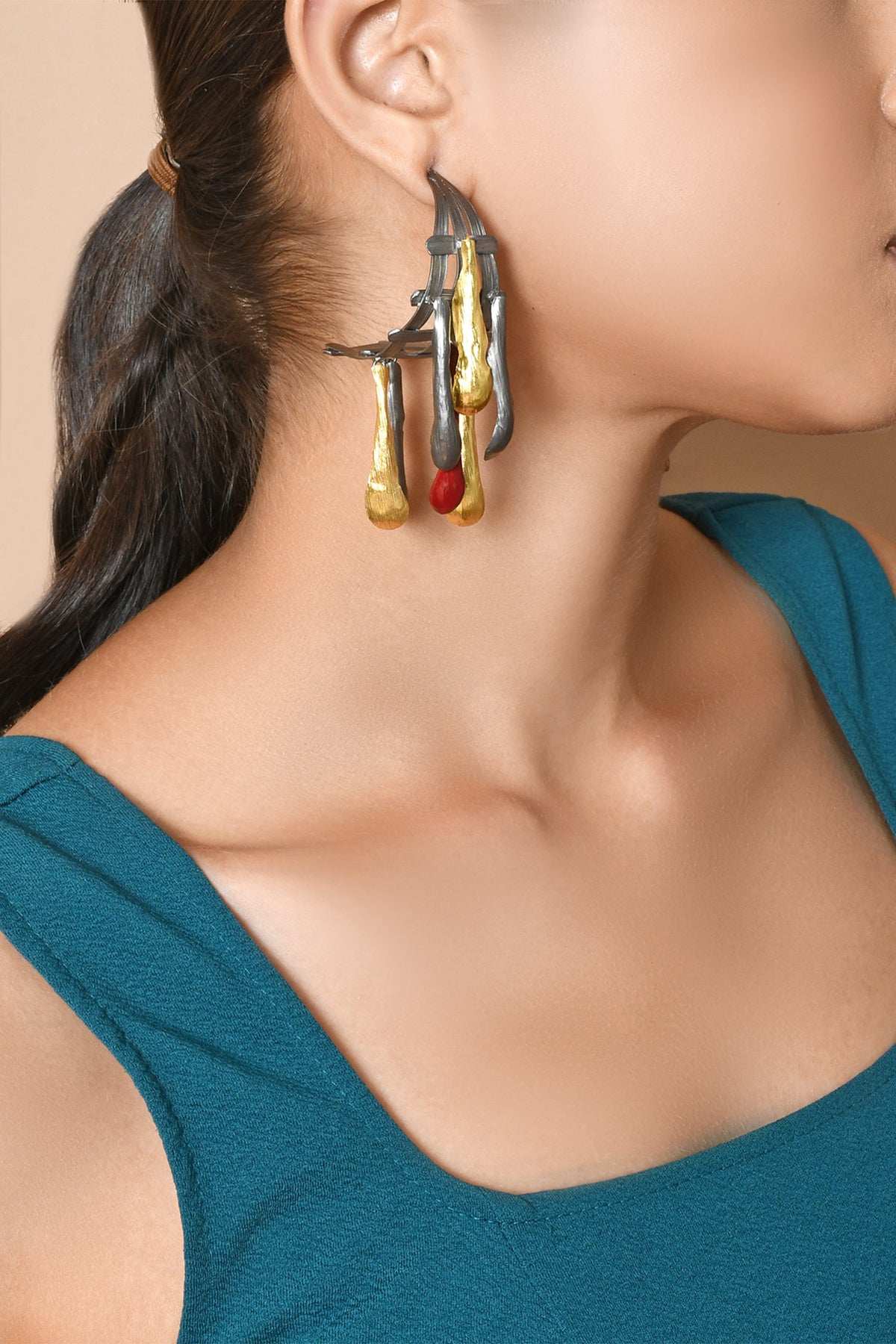 Enamel Hangings Earrings 