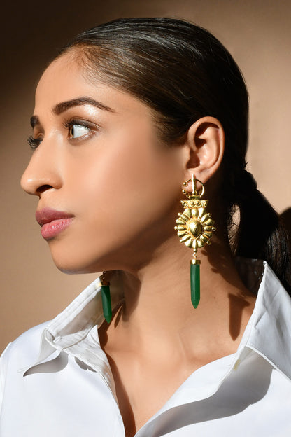 Onyx Embellished Earrings 