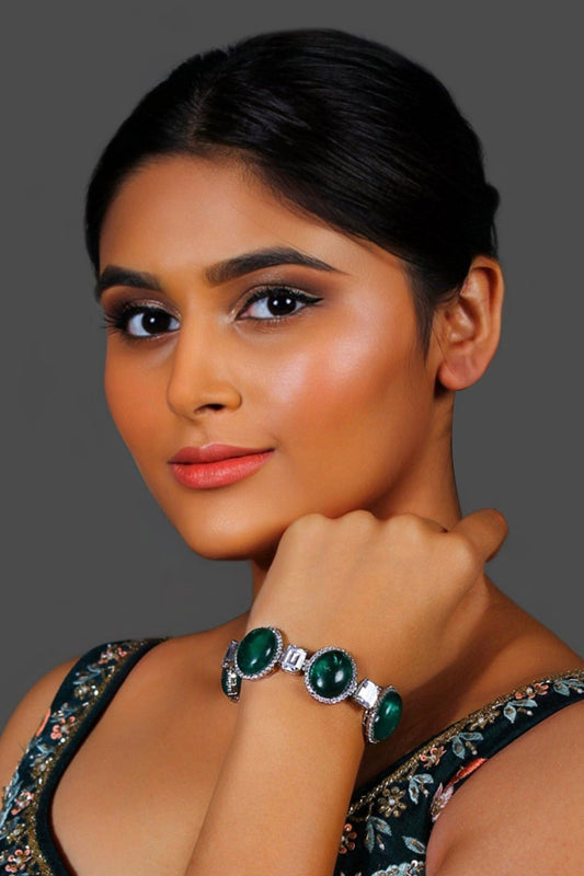 Doublet Stone Embellished Bracelet 