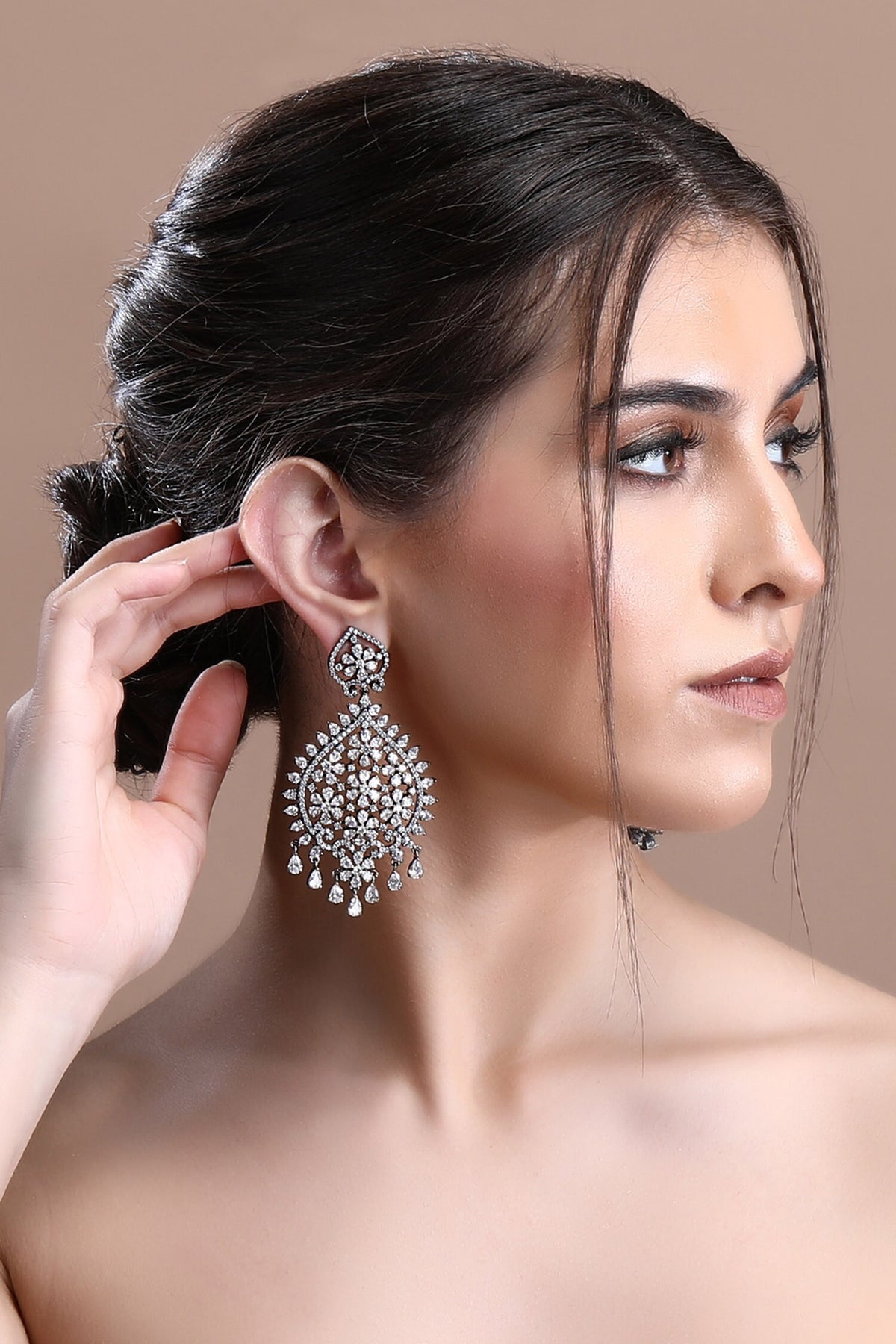 American Diamond Embellished Earrings 