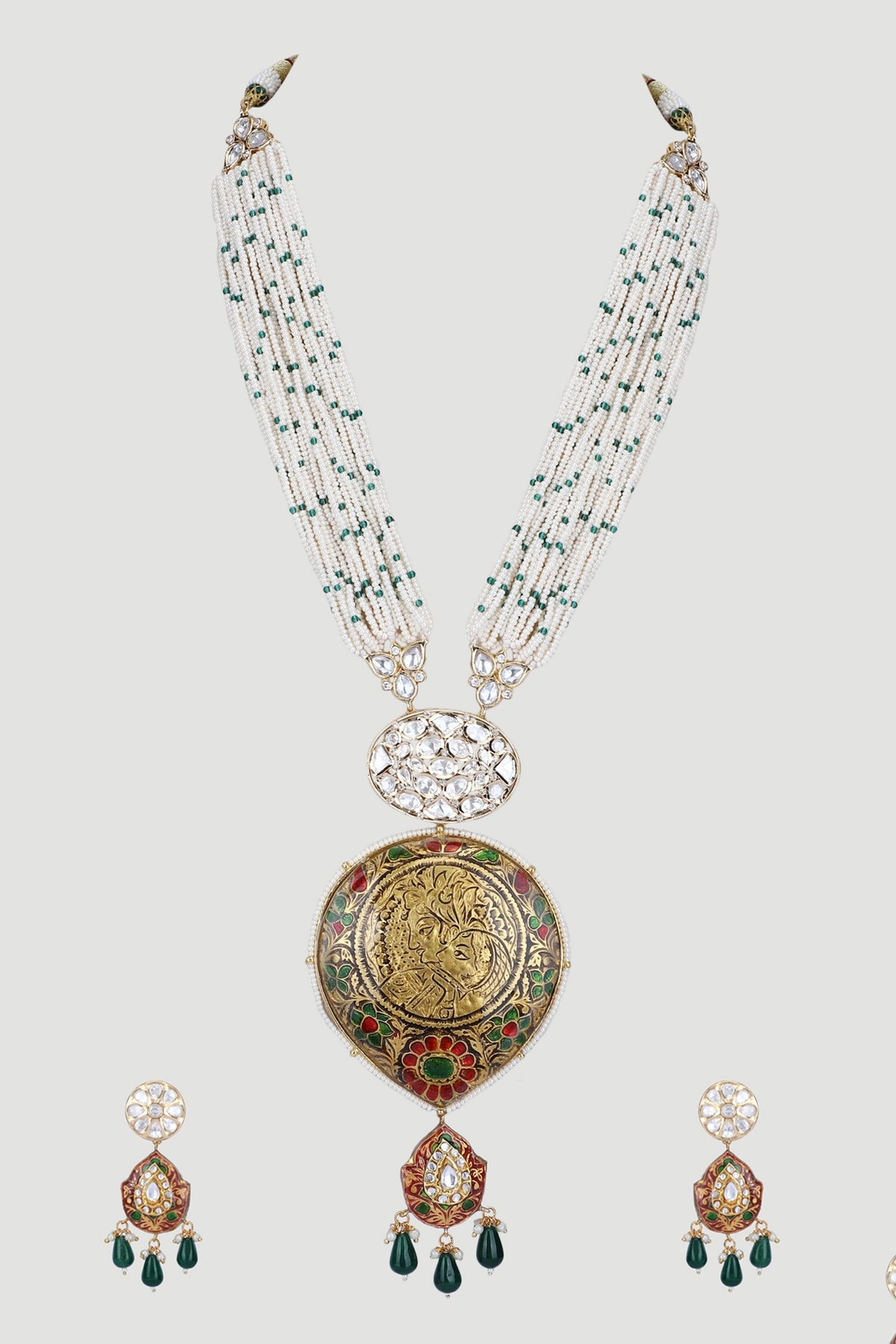 Beads & Stones Embellished Necklace Set 