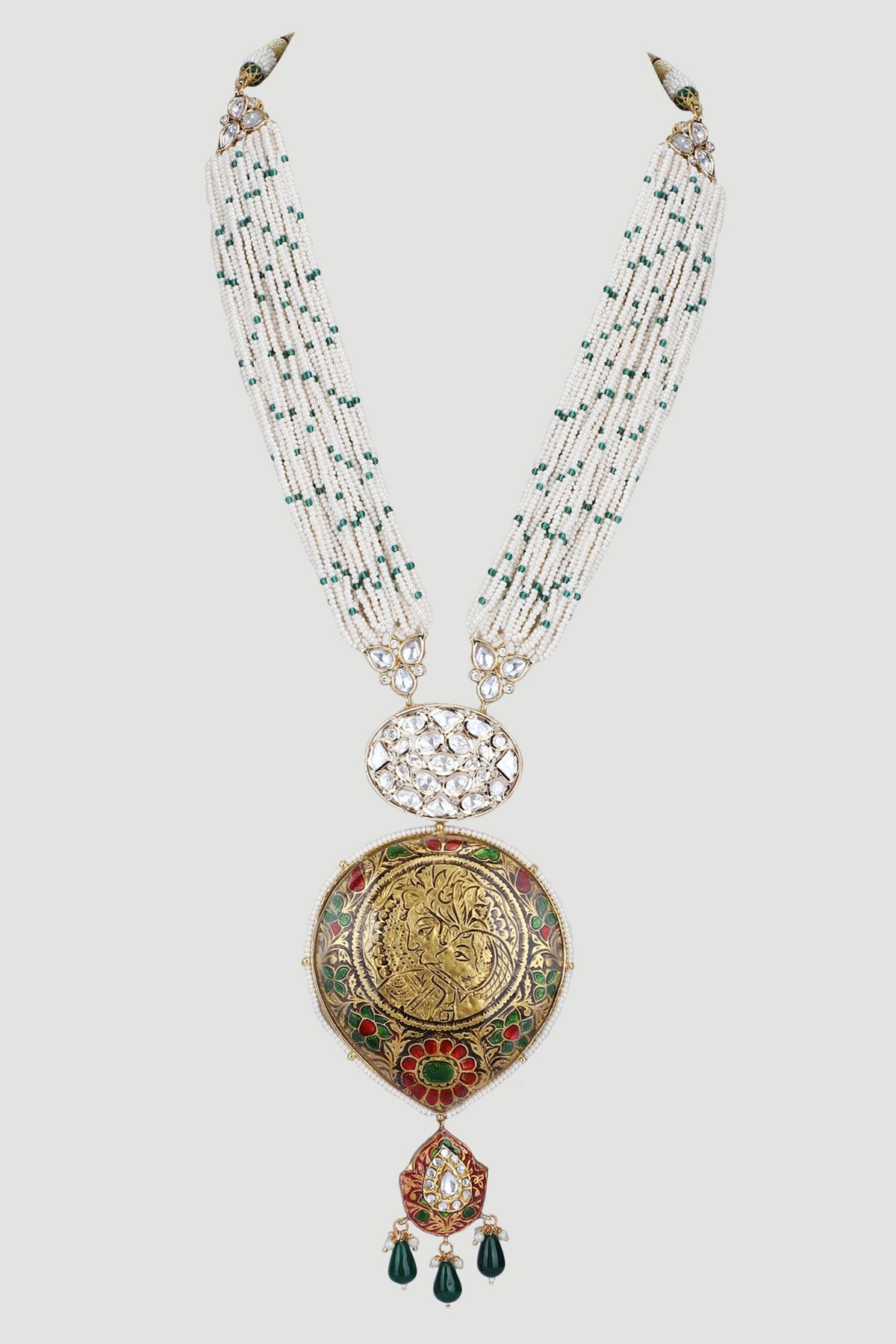 Beads & Stones Embellished Necklace Set 