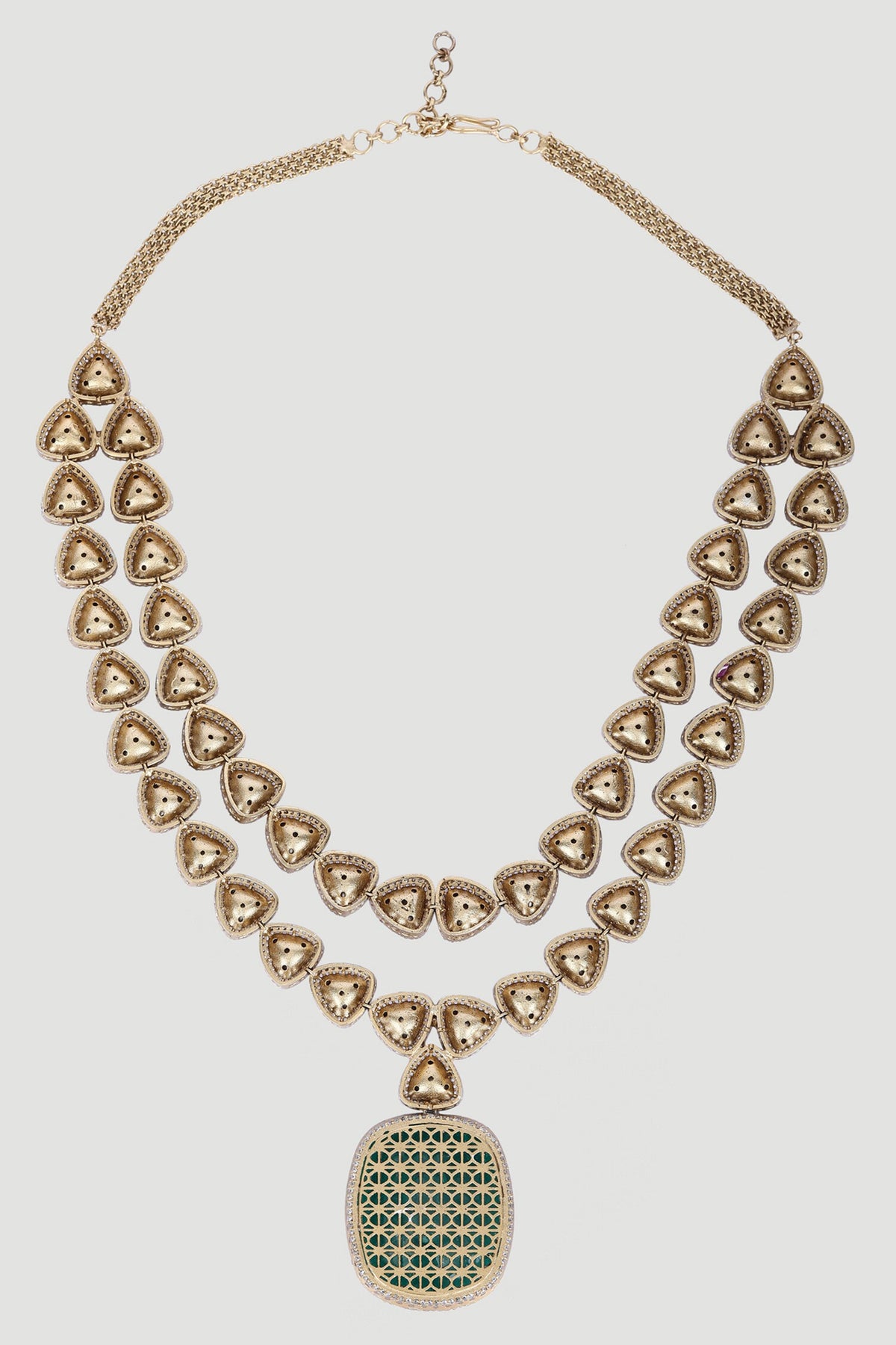 Zircons Embellished Necklace Set 