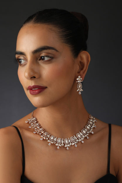 Polki Embellished Necklace Set 