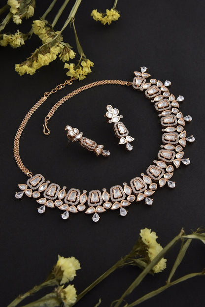 Polki Embellished Necklace Set 