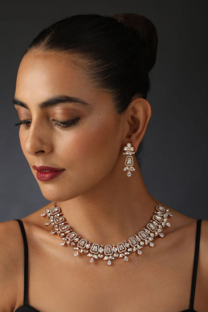 Polki Embellished Necklace Set 