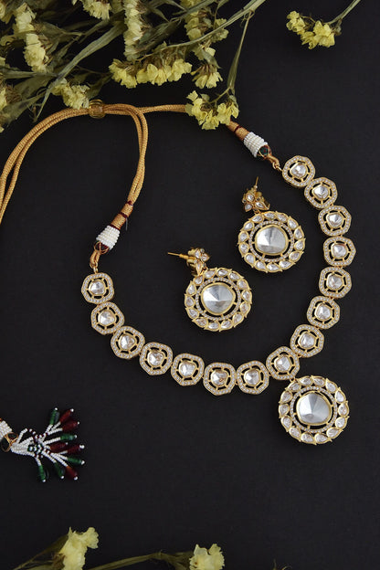 Polki Work Necklace Set 