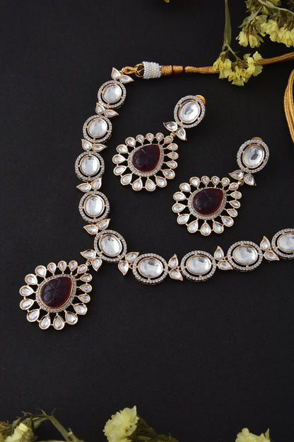Embellished Pendant Necklace Set 