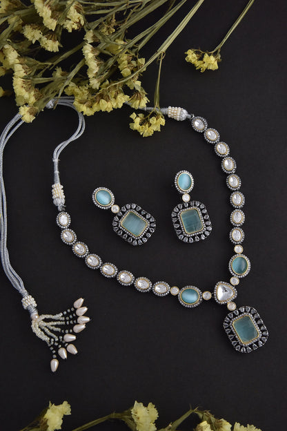 Uncut Polki Work Necklace Set 