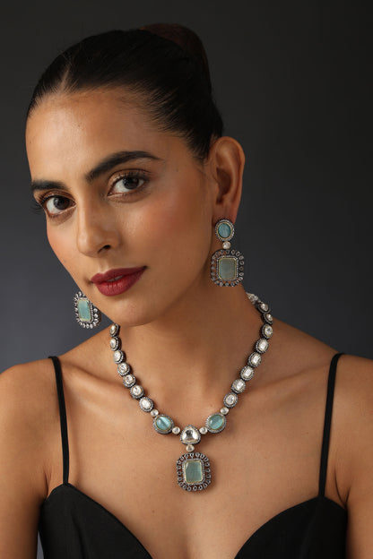Uncut Polki Work Necklace Set 