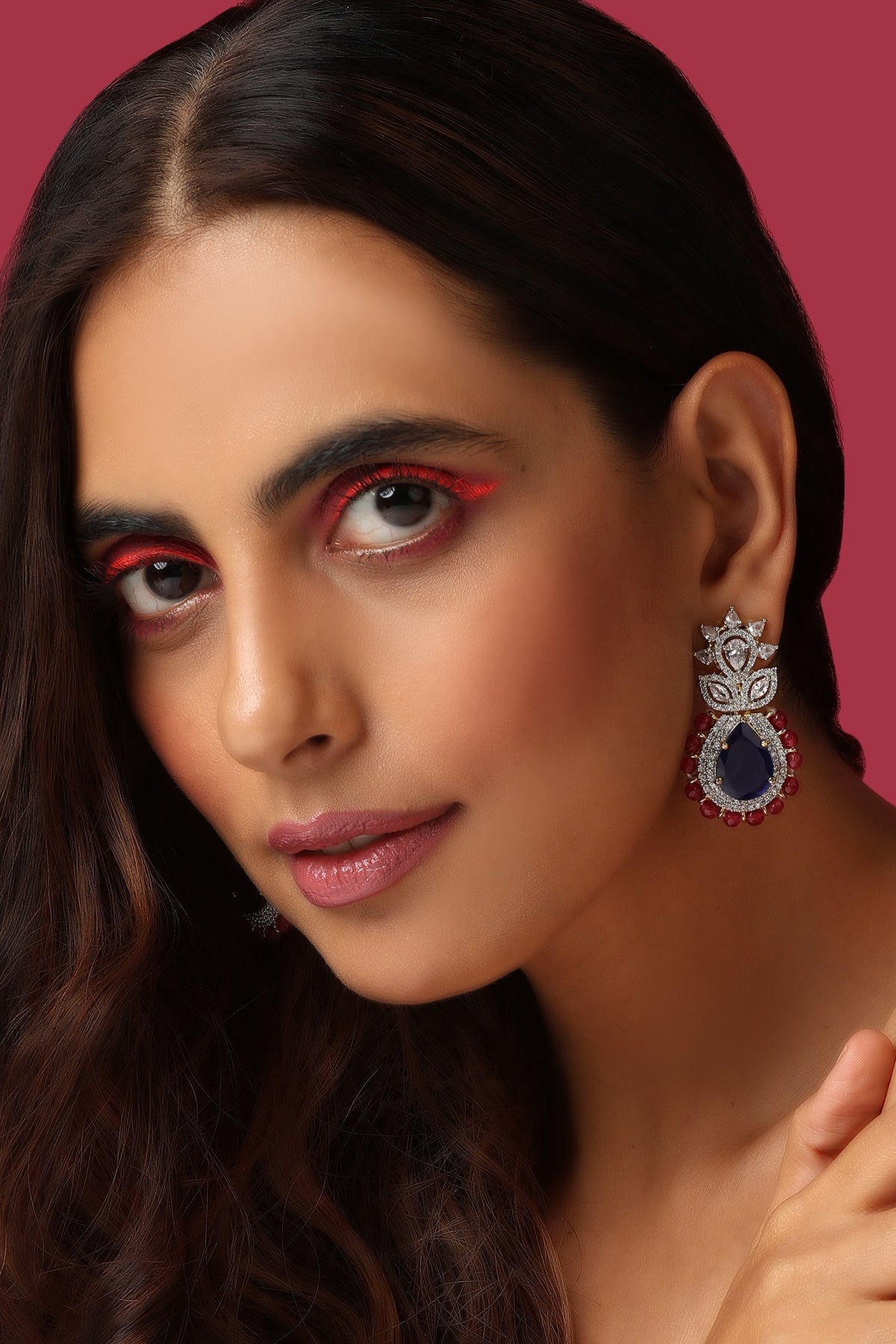 Zirconia Embellished Earrings 