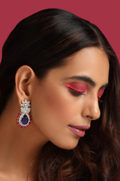 Zirconia Embellished Earrings 