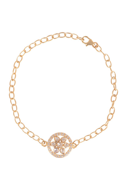 Moissanite Polki Embellished Bracelet 