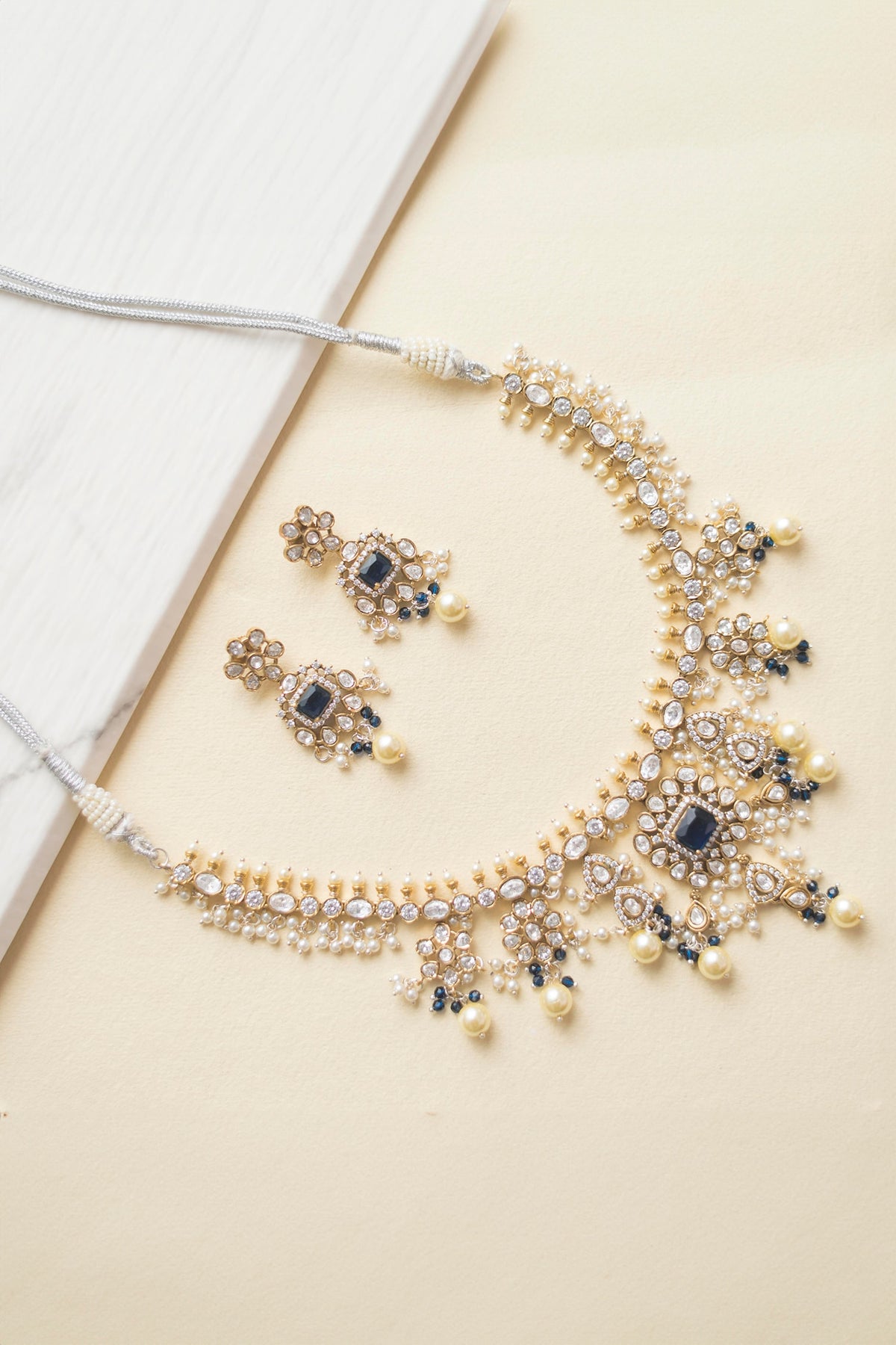Pearl Drop Necklace Set 