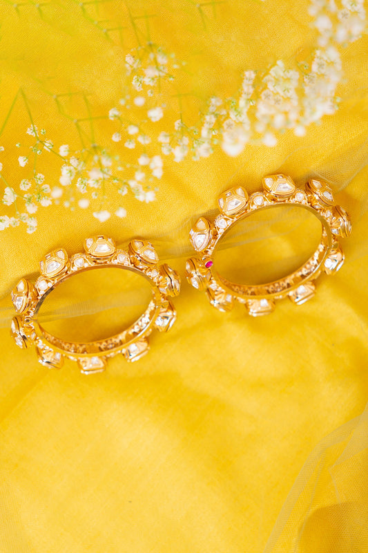 Pacheli Studded Kada - Set of 2 