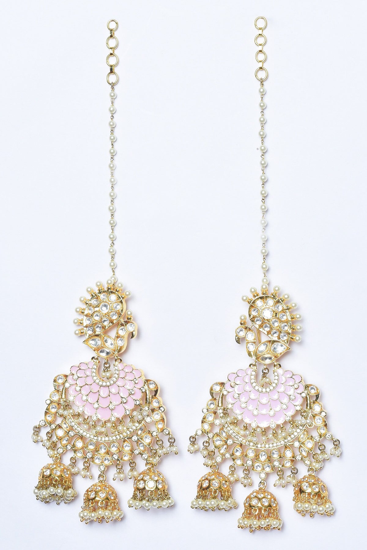 Meenakari Work Chandbalis 