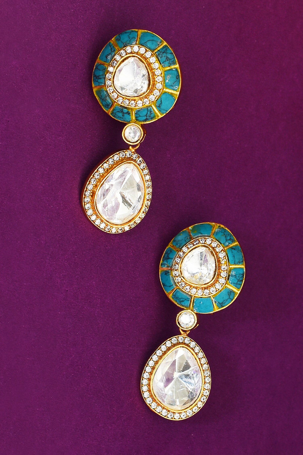 Tear Drop Shaped Earrings 