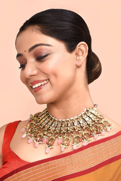 Floral Kundan Studded Choker 