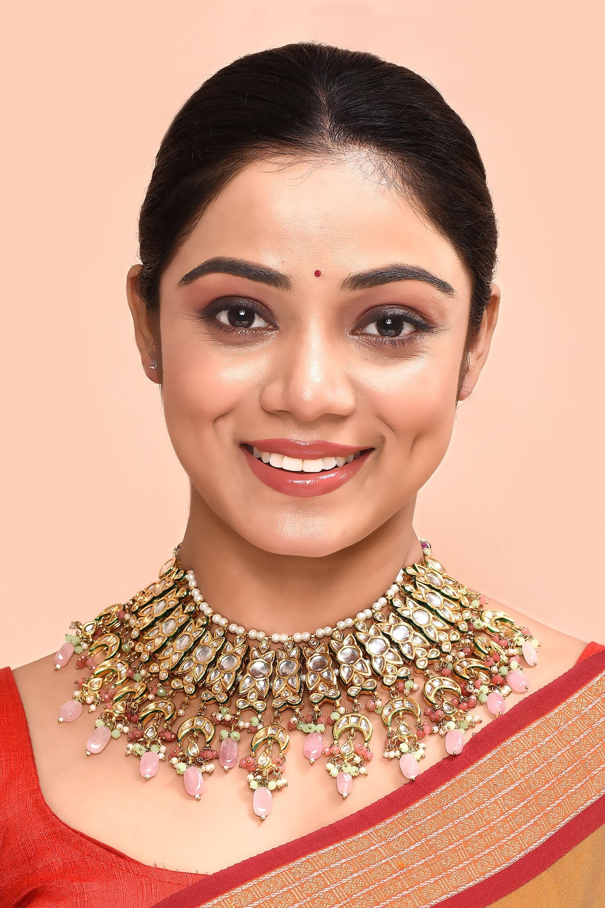 Floral Kundan Studded Choker 