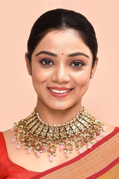 Floral Kundan Studded Choker 