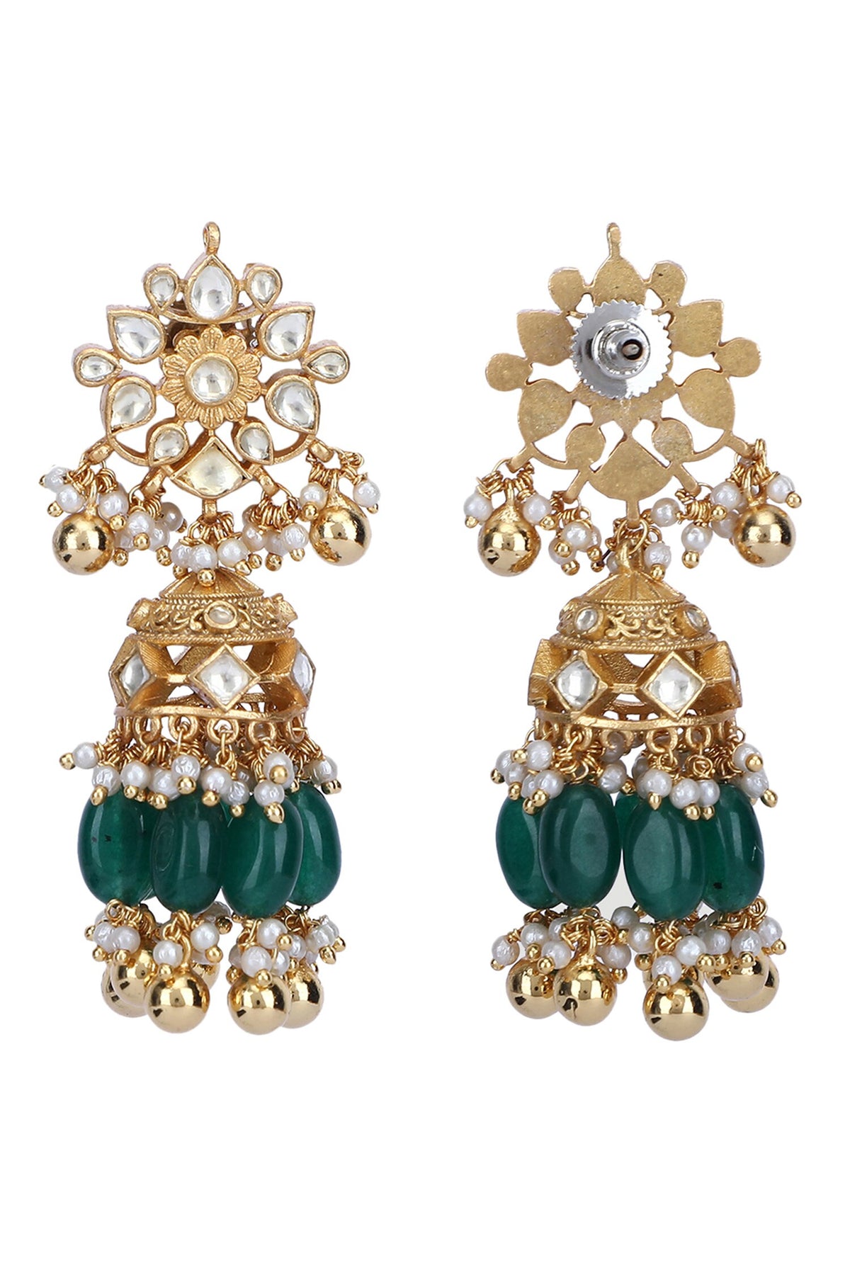Kundan Embellished Pendant Necklace Set 