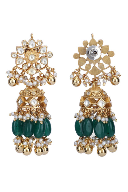 Kundan Embellished Pendant Necklace Set 